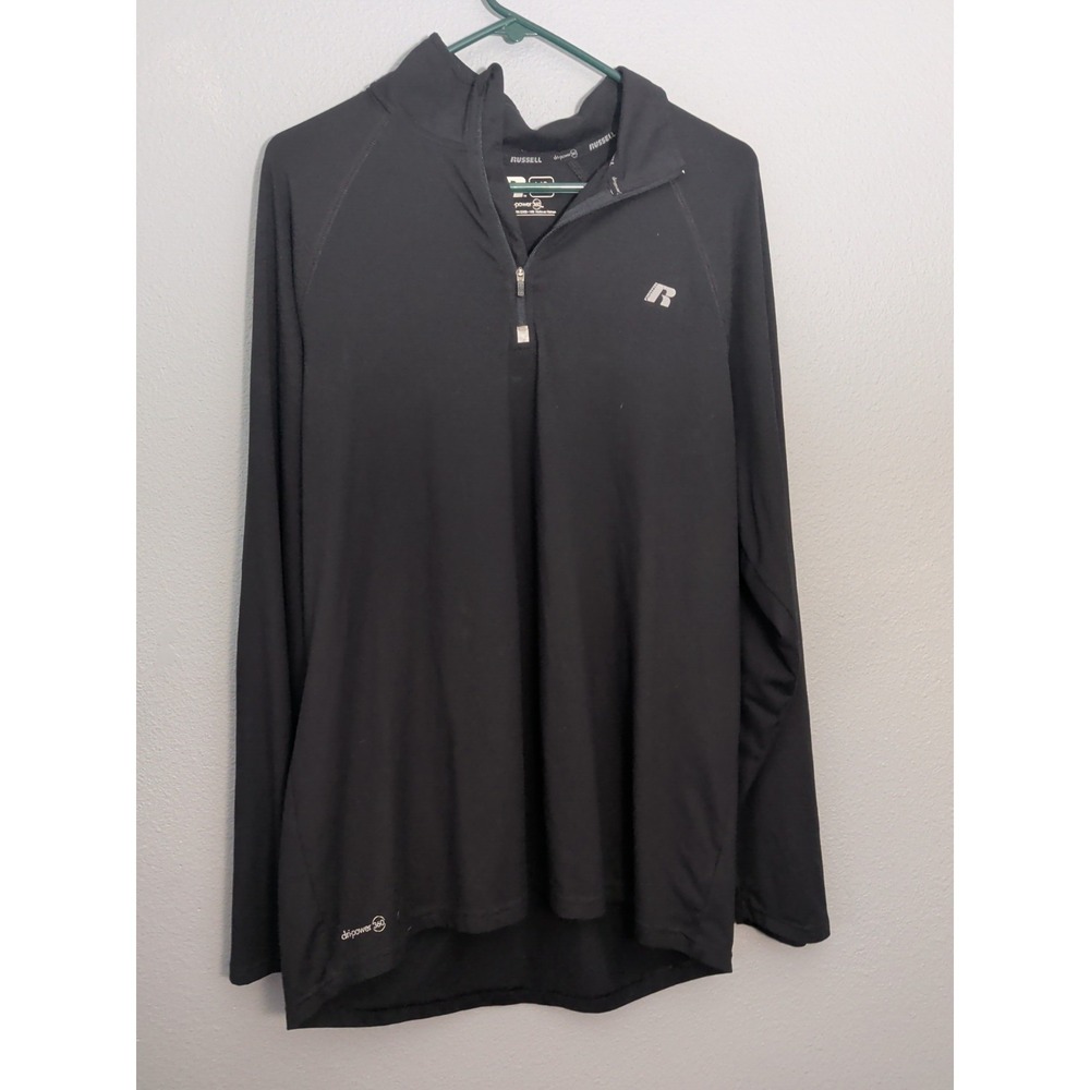 Russell Athletic Men's Dri-Power 360 Long Sleeve, Size Large, Color Black